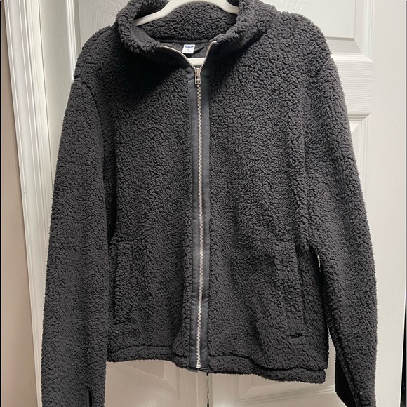 XL Sherpa fleece zip up jacket Old Navy - Picture 1 of 3